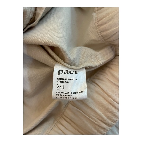 PACT Women's Modern Corduroy Bomber Jacket in Sandshell Beige Size XXL - Picture 8 of 9